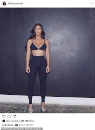 In january, adriana barich reviewed a pair of briefs she bought from kim kardashian's brand, skims. Kim Kardashian Is Her Own Best Advert As She Shows Off Hourglass Figure In Skims Ensemble Thedailyjaimi