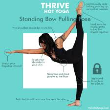 standing bow pulling pose thrive hot