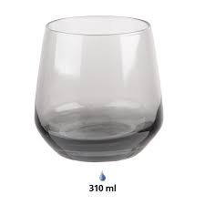 Clayre Eef Water Glass 310 Ml Grey Glass