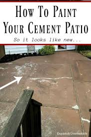 Cement Patio Diy Concrete Patio