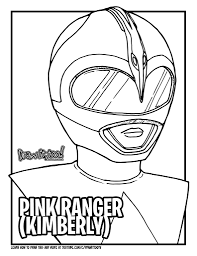Free printable power rangers coloring pages for kids. Pink Power Ranger Helmet Template