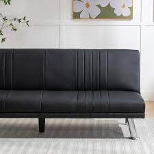 Vecelo Sofa Bed Modern Faux Leather