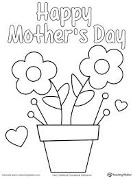 Mothers Day Homemade Card Drawing Coloring Worksheets Mothers