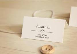 10 Personalised Wedding Place Card Table Names Invitation 4