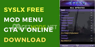 Download gta 5 mod menus for pc, ps4 & xbox. Syslx 2 4 0 Free Mod Menu Gta V Online 1 52 Undetected