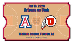 Arizona Wildcats Vs Utah Utes Basketball Tickets 01 16 20