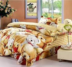 teddy bears hug kids bedding sets