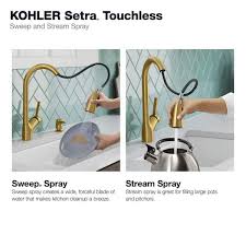 kohler setra single handle touchless