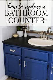 how to replace a bathroom countertop