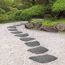 Natural Slate Garden Pathway Stepping Stone Grey Sold By At Home