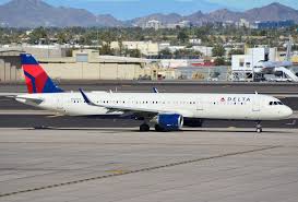 Delta Air Lines Airbus A321 Taxing For Departure From
