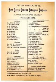 The First Telephone Directory The Story Of Information