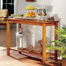 Wood Console Table Outdoor Patio