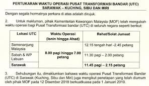 Jadual waktu buka puasa dan imsak ramadhan 2021 negeri sarawak. Pertukaran Waktu Operasi Utc S Wak 8 Pagi Hingga 7 Petang Setiap Hari Sarawakvoice Com