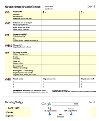 Marketing Strategy Template 13 Free Pdf Word Format Free