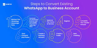 convert whatsapp to a business account