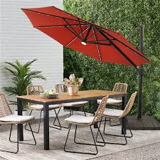 Casainc 11 Ft Red Garden Patio Umbrella