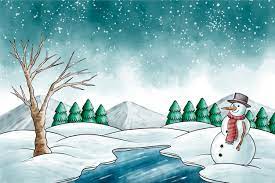 winter drawing images free