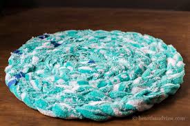 how to make a braided beach towel rug