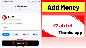 how to add money in airtel payment bank