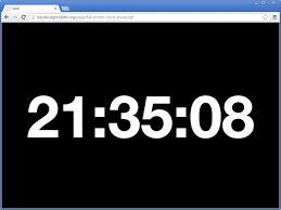 Full screen clock (JavaScript)