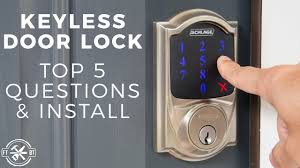 keyless door lock install top 5