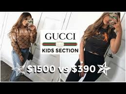 Bougie On A Budget Gucci Kids Section Youtube