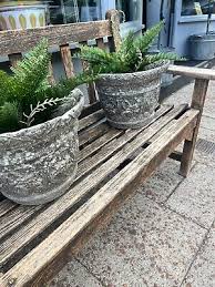 French Garden Planters Pair Vintage
