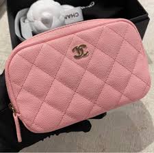 authentic chanel cosmetic pouch