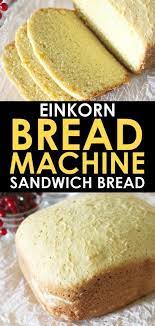einkorn bread machine recipe sandwich