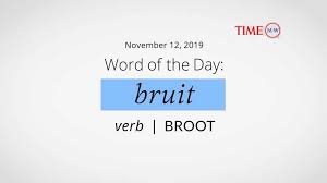 Video Word Of The Day Bruit November 12 2019 Video