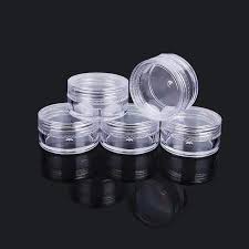 round acrylic jars
