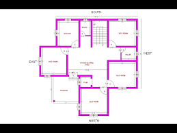 4 Bed Room North Facing House Plan As