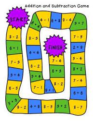 Get your kids playing and working with numbers. Addition And Subtraction Board Games Addition And Subtraction Math Centers Fractions Math Centers