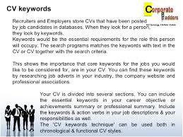 cv keywords