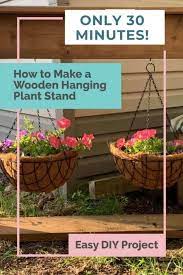 Wooden Hanging Plant Stand