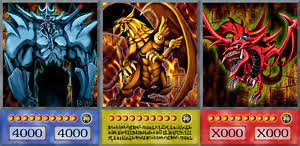When normal summoned, cards and effects cannot be activated. Yugioh Orica 3x Set God Cards Ra Slifer Obelisk Yu Gi Oh Anime Ebay
