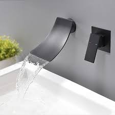 bathroom sink faucet waterfall wide