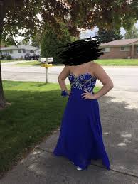 women s evening dress a line dress prom dress size 14 color blue