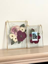 Set Of 2 Double Glass Frame For Pressed