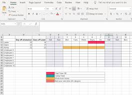 time off requests with excel template