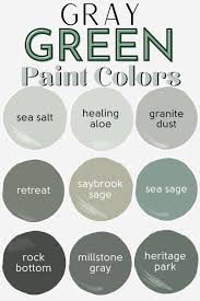 Grey Green Paint Colors Mod Mood