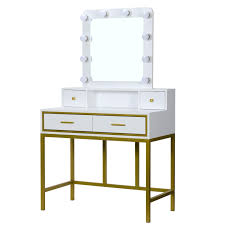 We did not find results for: Zimtown Large Vanity Table With Square Lighted Mirror Makeup Vanity Dressing Table Dresser Desk Vanity Set With 4 Drawers For Bedroom Gold And White Zimtown