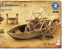 Leonardo da Vinci paddlewheel boat