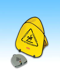 folding safety cone sign