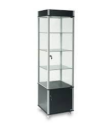 Glass Tower Display Case 76 H With