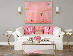 pink living rooms