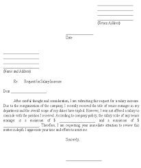 Sample Letter For Request For Salary Increase Download