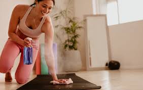 how to clean your yoga mat because you