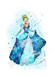 Disney Princess Watercolour Mix Match